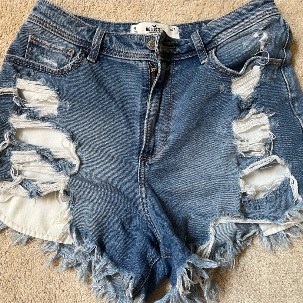 Hollister ripped jeans shorts